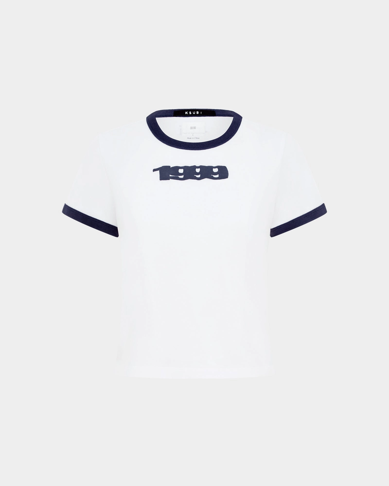 1999 MINI SS TEE WHITE NAVY