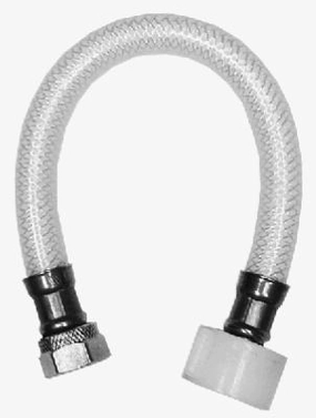 20 In. Toilet Connector - Reinforced Poly Vinyl