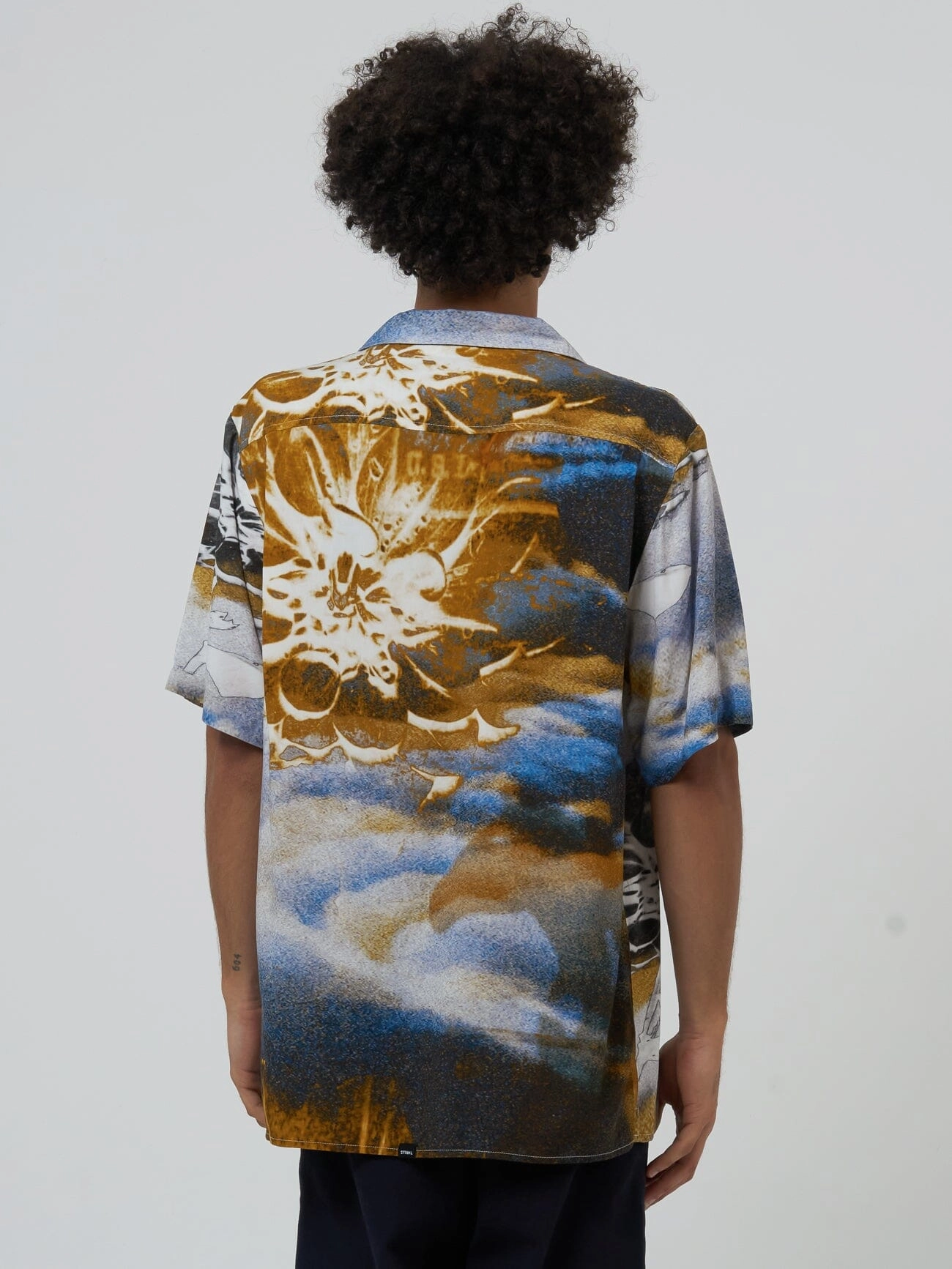 Actions Not Words Bowling Shirt - Cloudy Blue