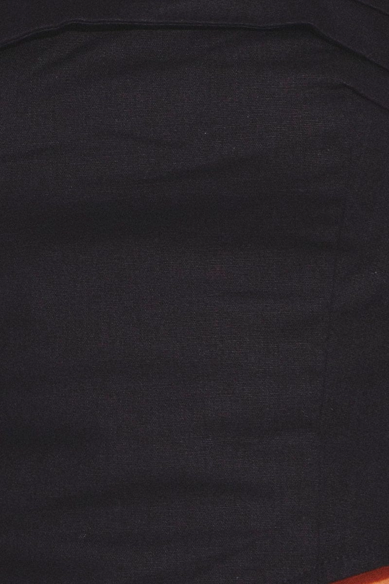 Black Corset Bandeau Top Strapless Crop Shirred Back