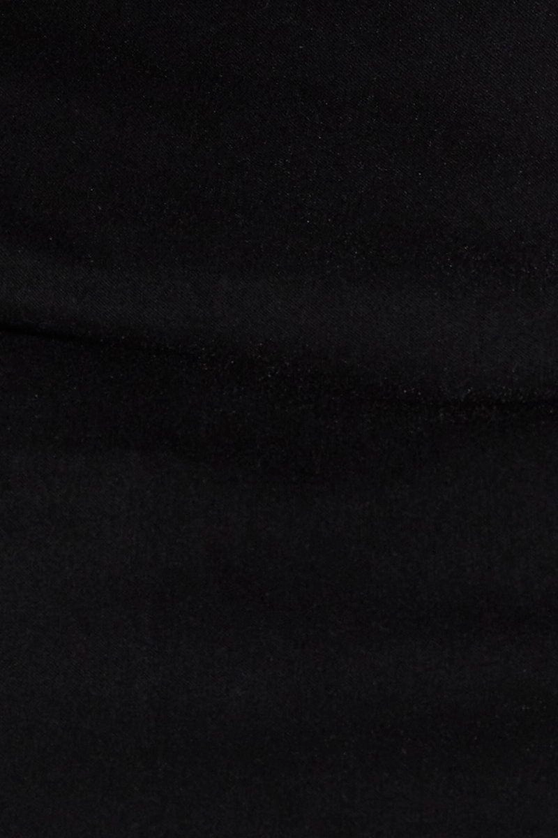 Black Mid Rise Mini Skirt