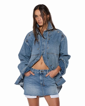 BOLT OVERSIZED LS SHIRT SWEPT
