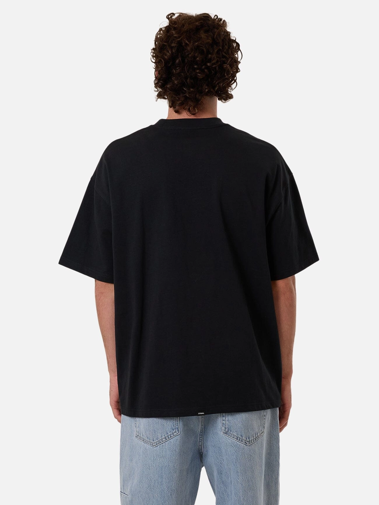 Born To Fly Box Fit Oversize Tee - Washed Black