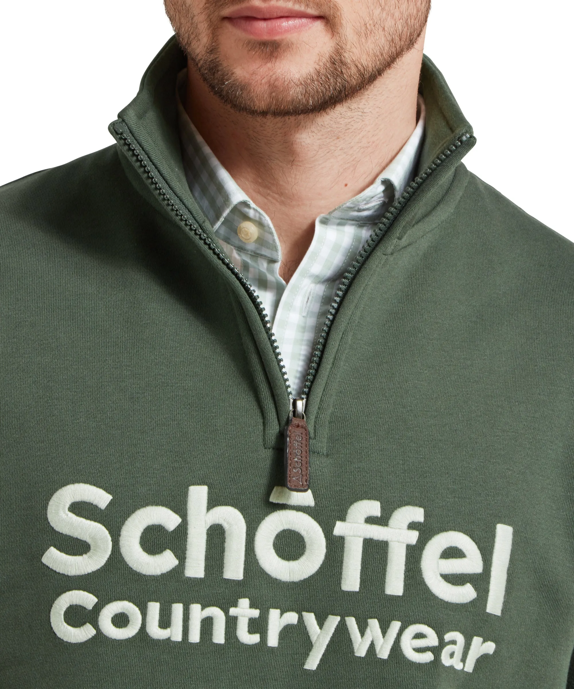 Bude Quarter Zip Sweatshirt - Dark Forest