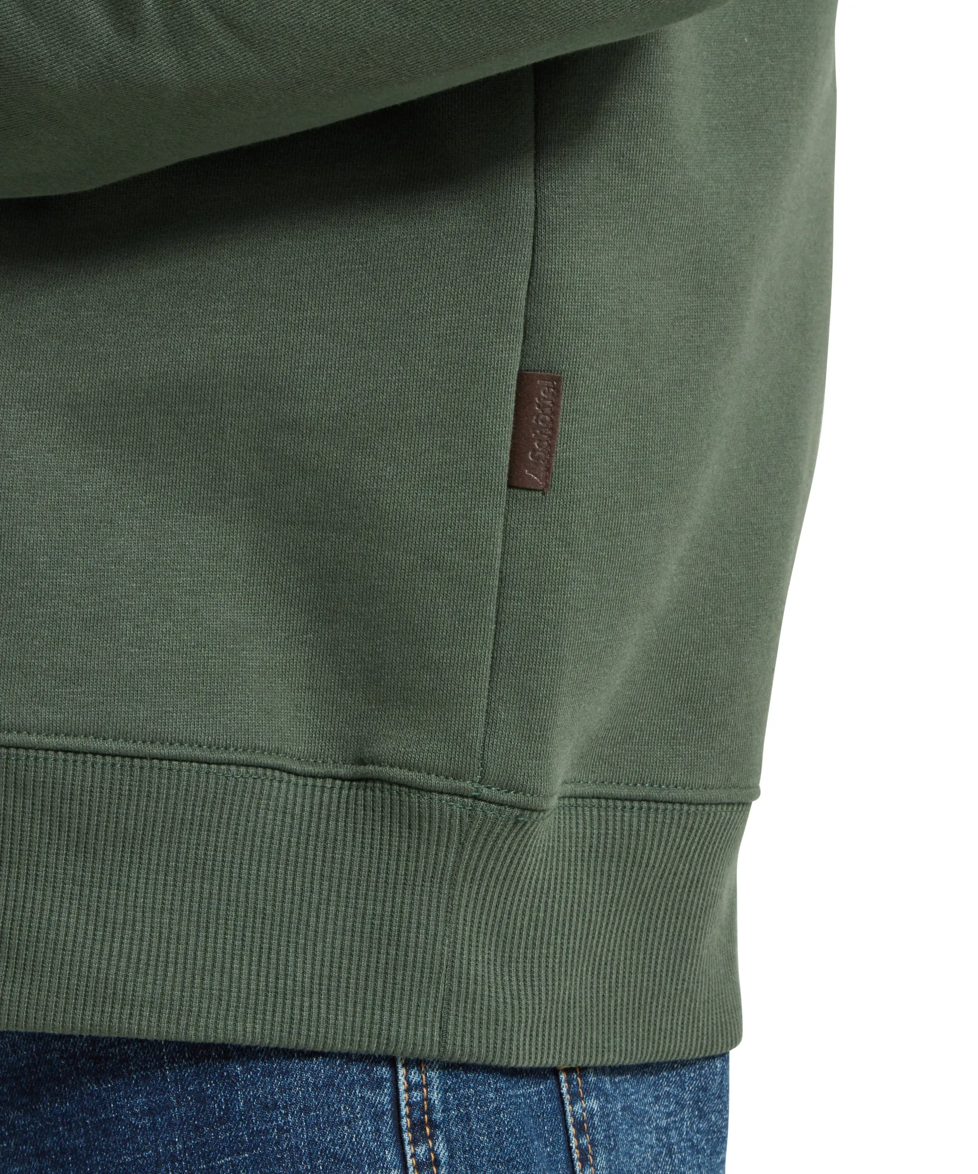 Bude Quarter Zip Sweatshirt - Dark Forest