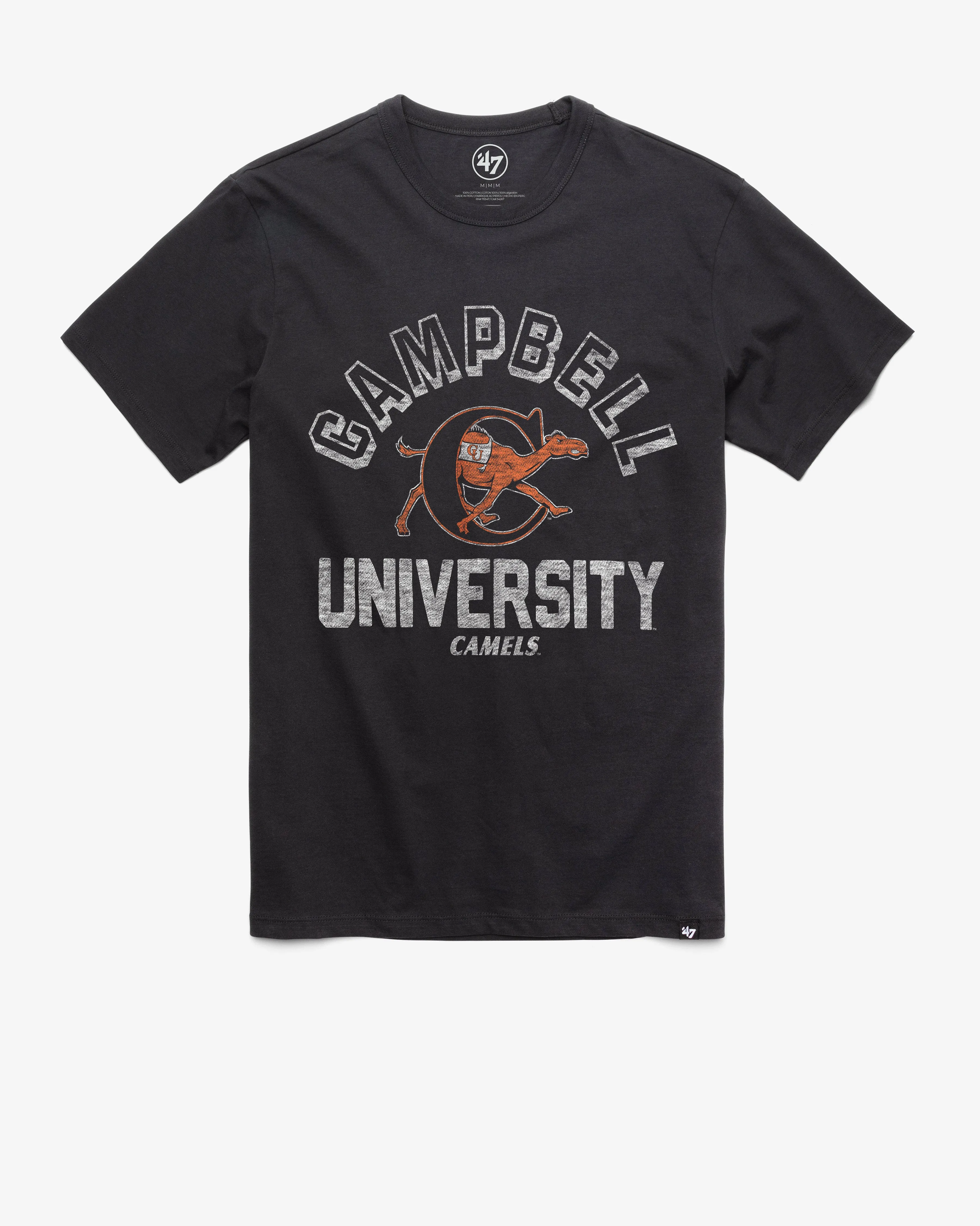 CAMPBELL FIGHTING CAMELS RETROGRADE '47 FRANKLIN TEE