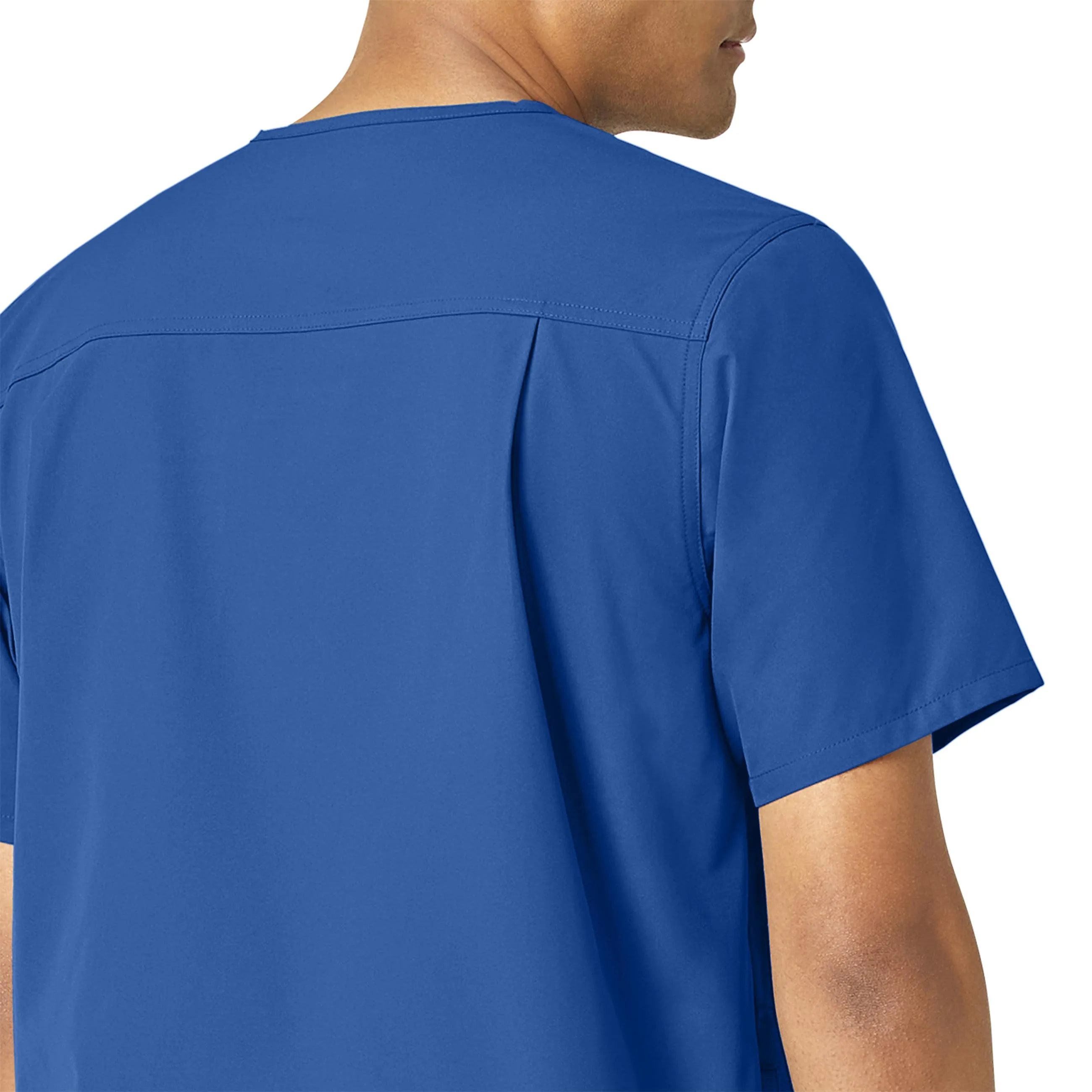 Carhartt Force Essentials Men's V-Neck Shirttail Scrub Top - Royal