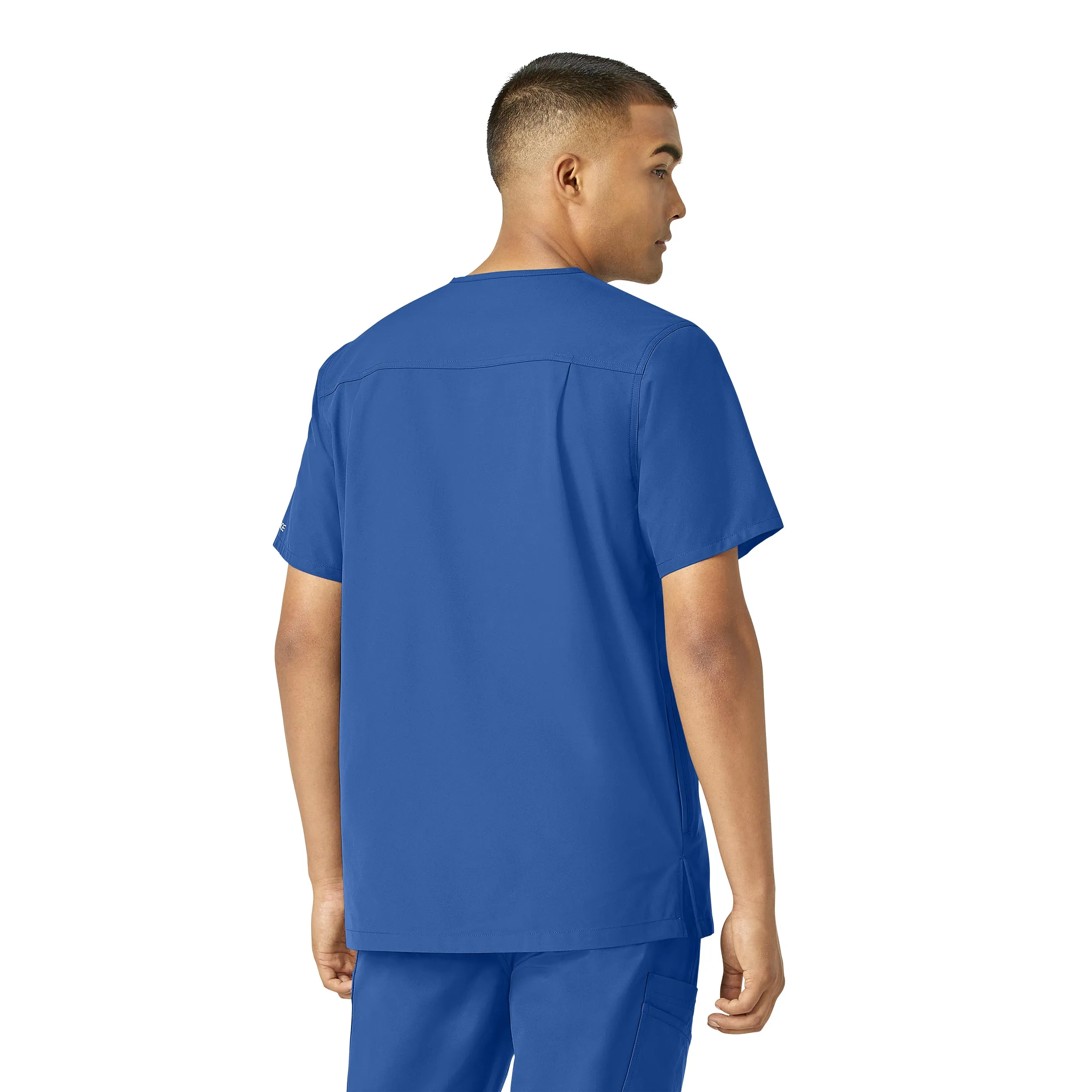 Carhartt Force Essentials Men's V-Neck Shirttail Scrub Top - Royal
