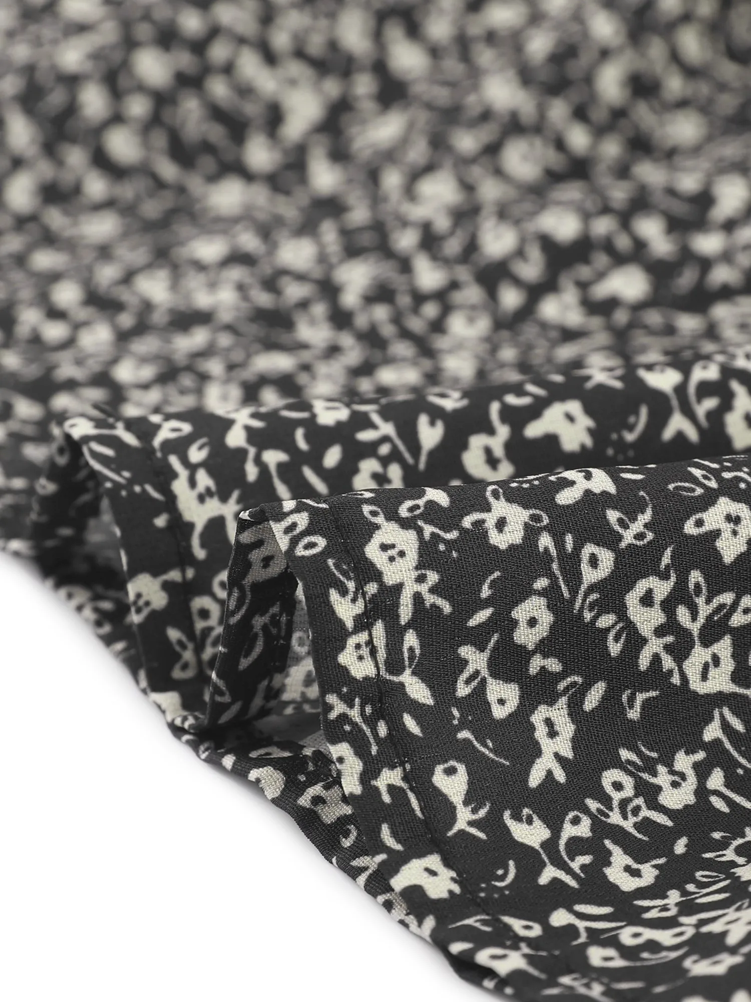 Casual Short Sleeve V Neck Tiered Floral Midi Dress
