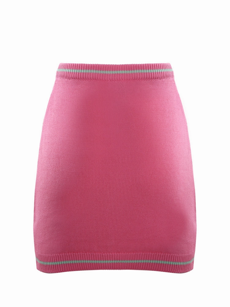 Chiara Ferragni Crystal-Embellished Knitted Mini Skirt