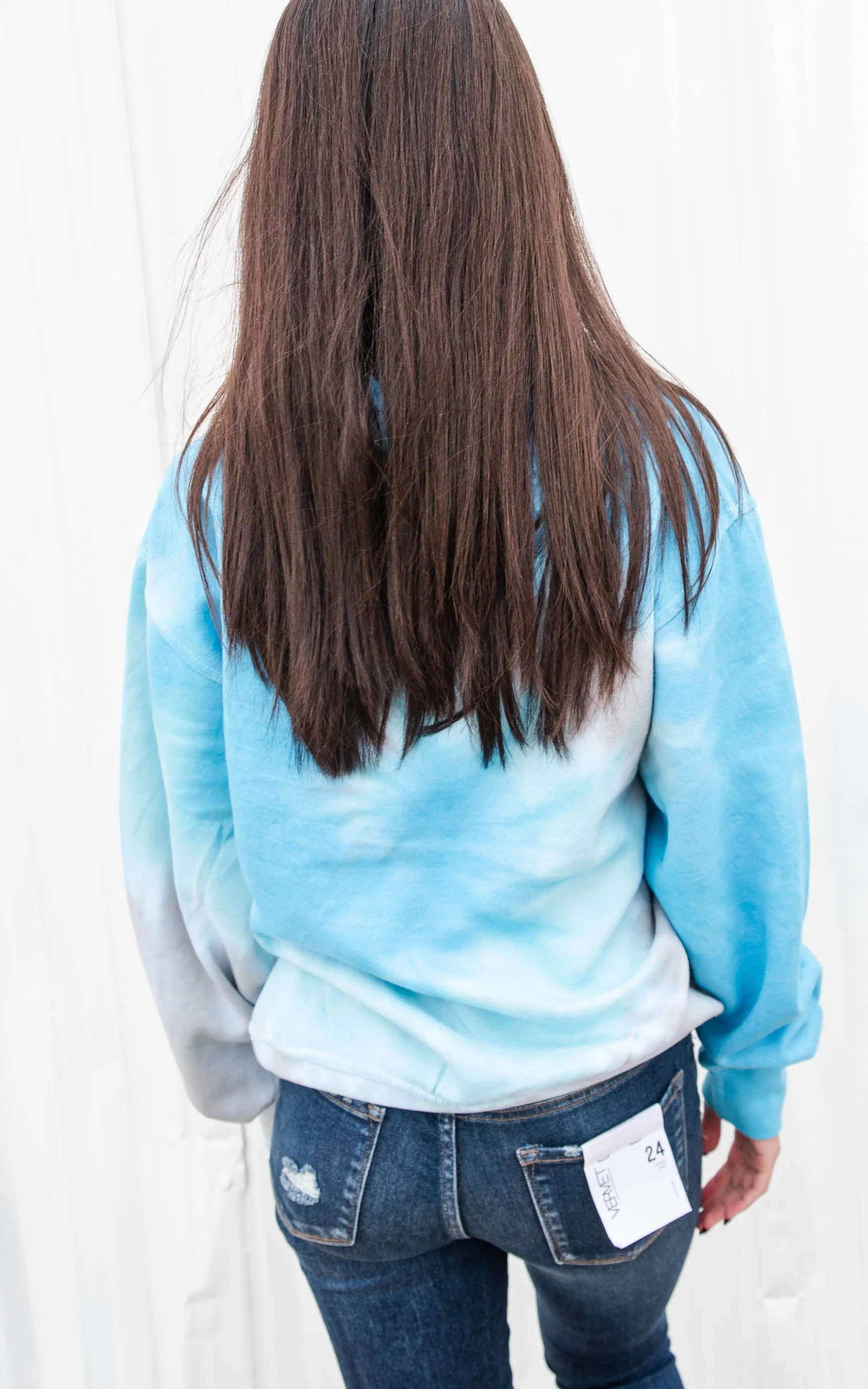 Coffee Lifeline Tie Dye Sweatshirt- Final Sale**