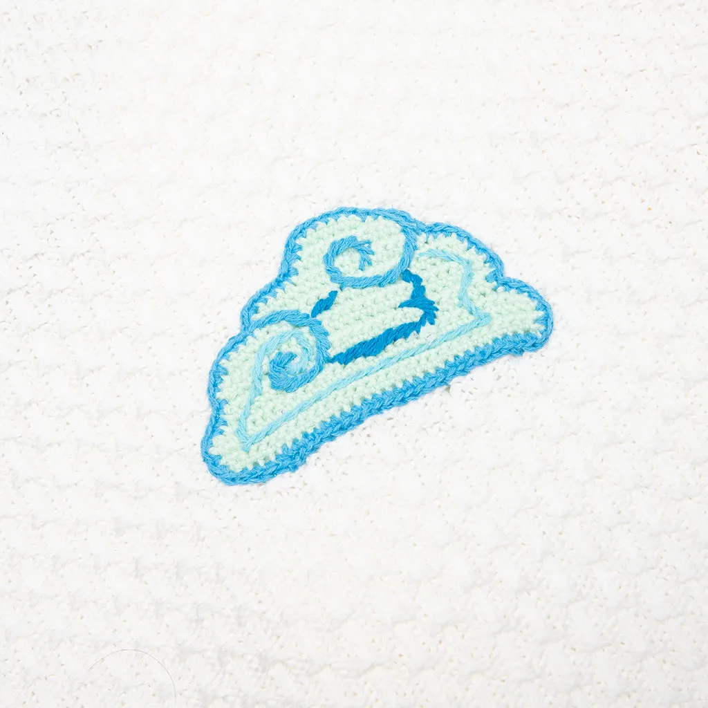 Crochet Shirt With Patches - White