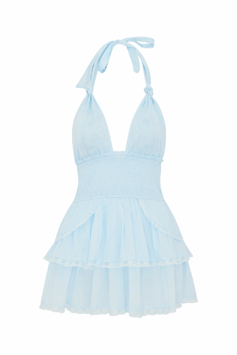 Deanna Heritage Halter Mini Dress