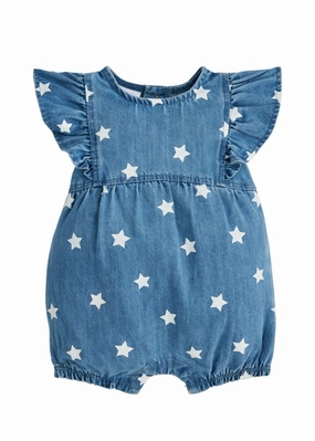 Denim Star Romper