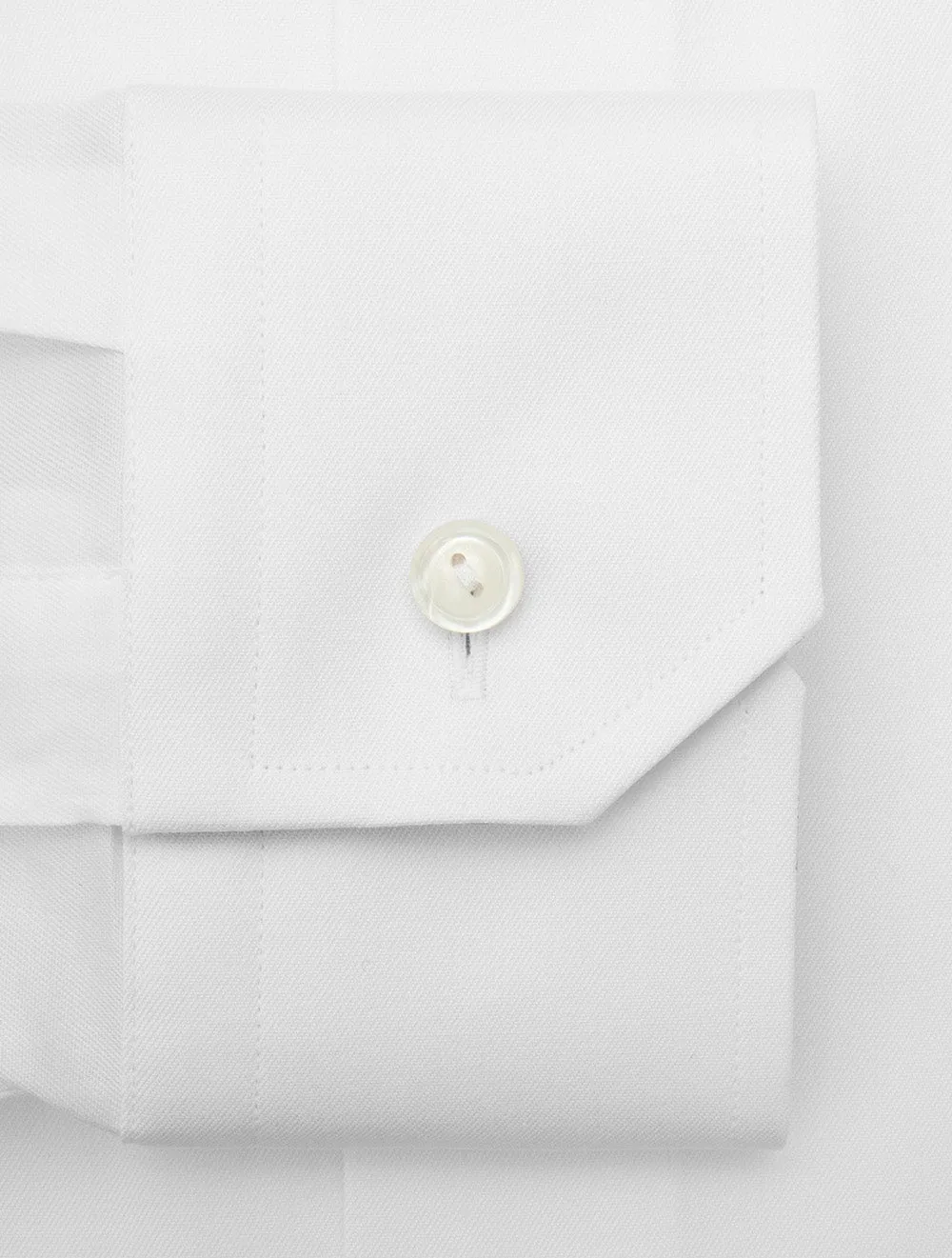 Geometric Inlay Slim Fit Shirt White