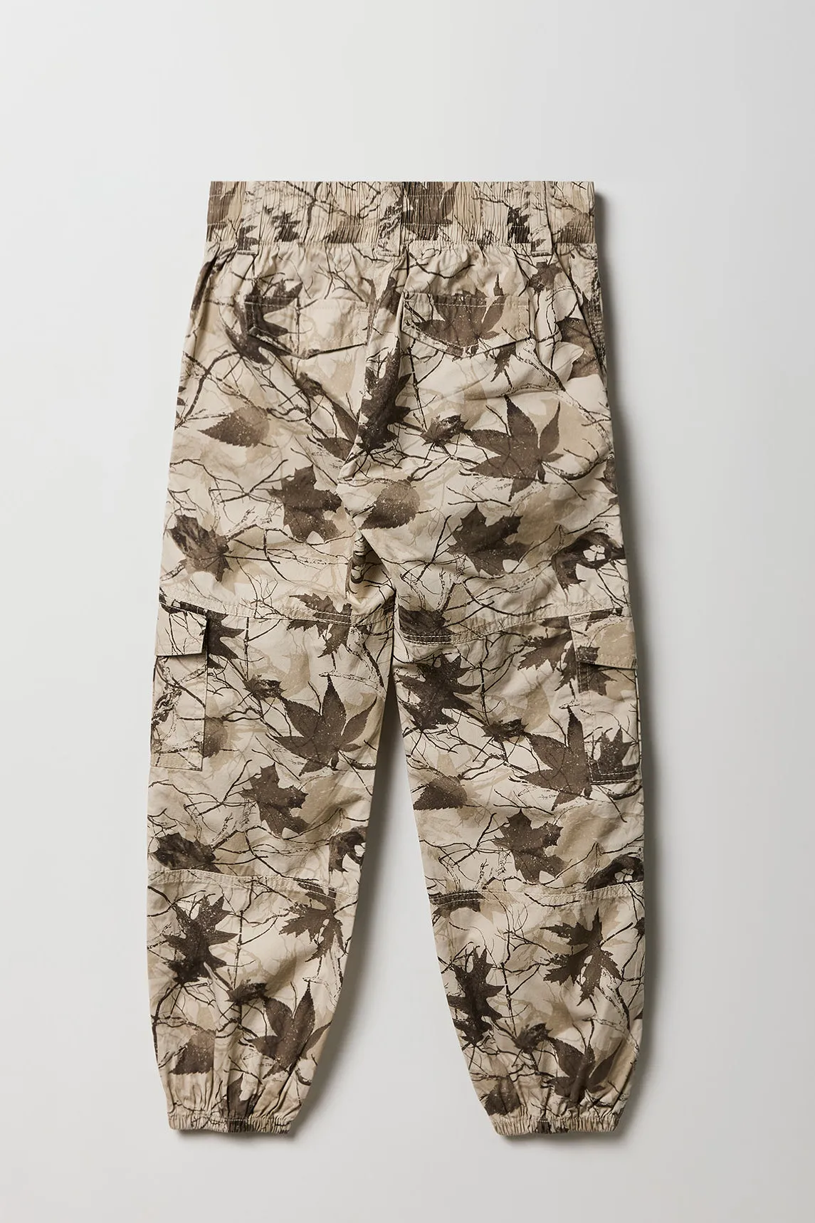 Girls Elastic Waist Cargo Jogger