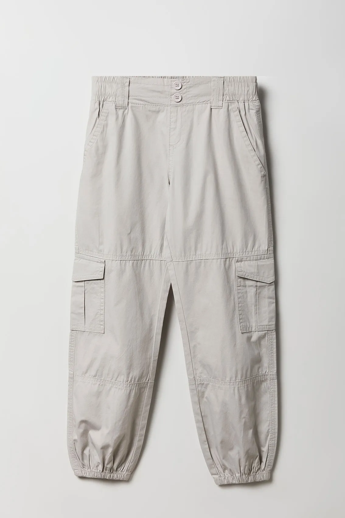 Girls Elastic Waist Cargo Jogger