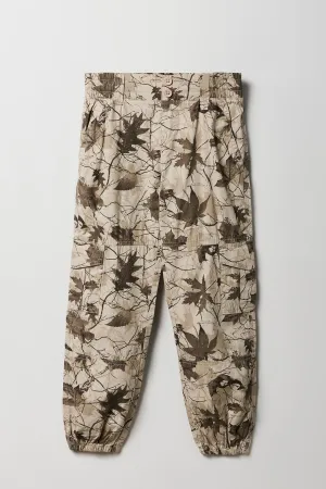 Girls Elastic Waist Cargo Jogger