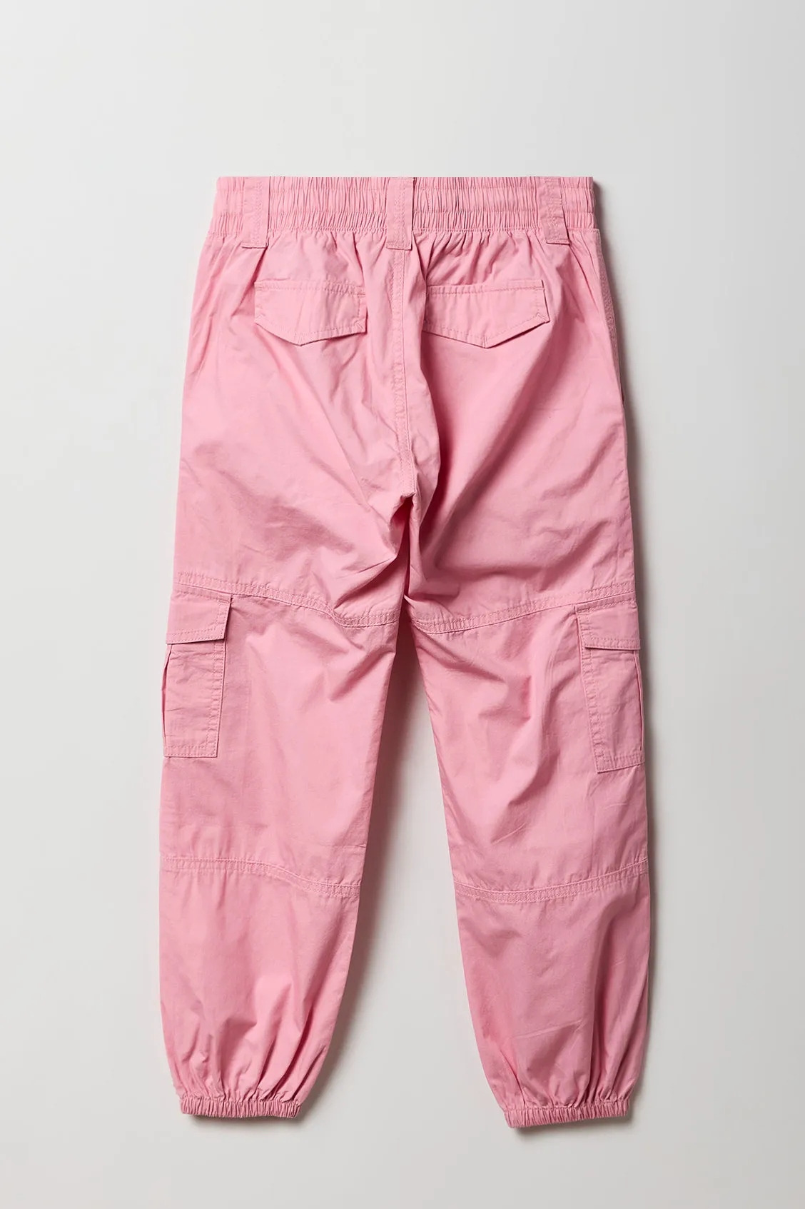 Girls Elastic Waist Cargo Jogger