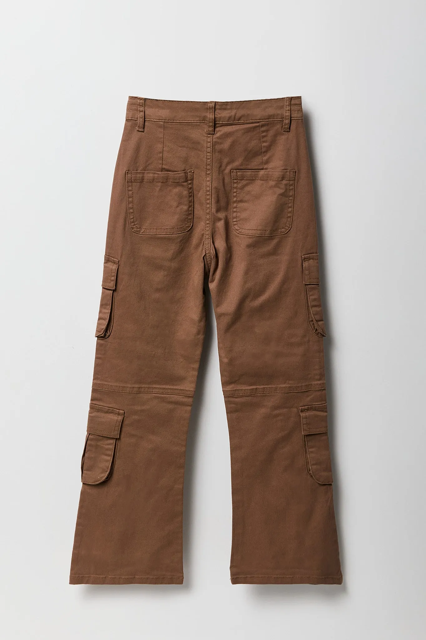 Girls Multi Pocket Flare Cargo Pant