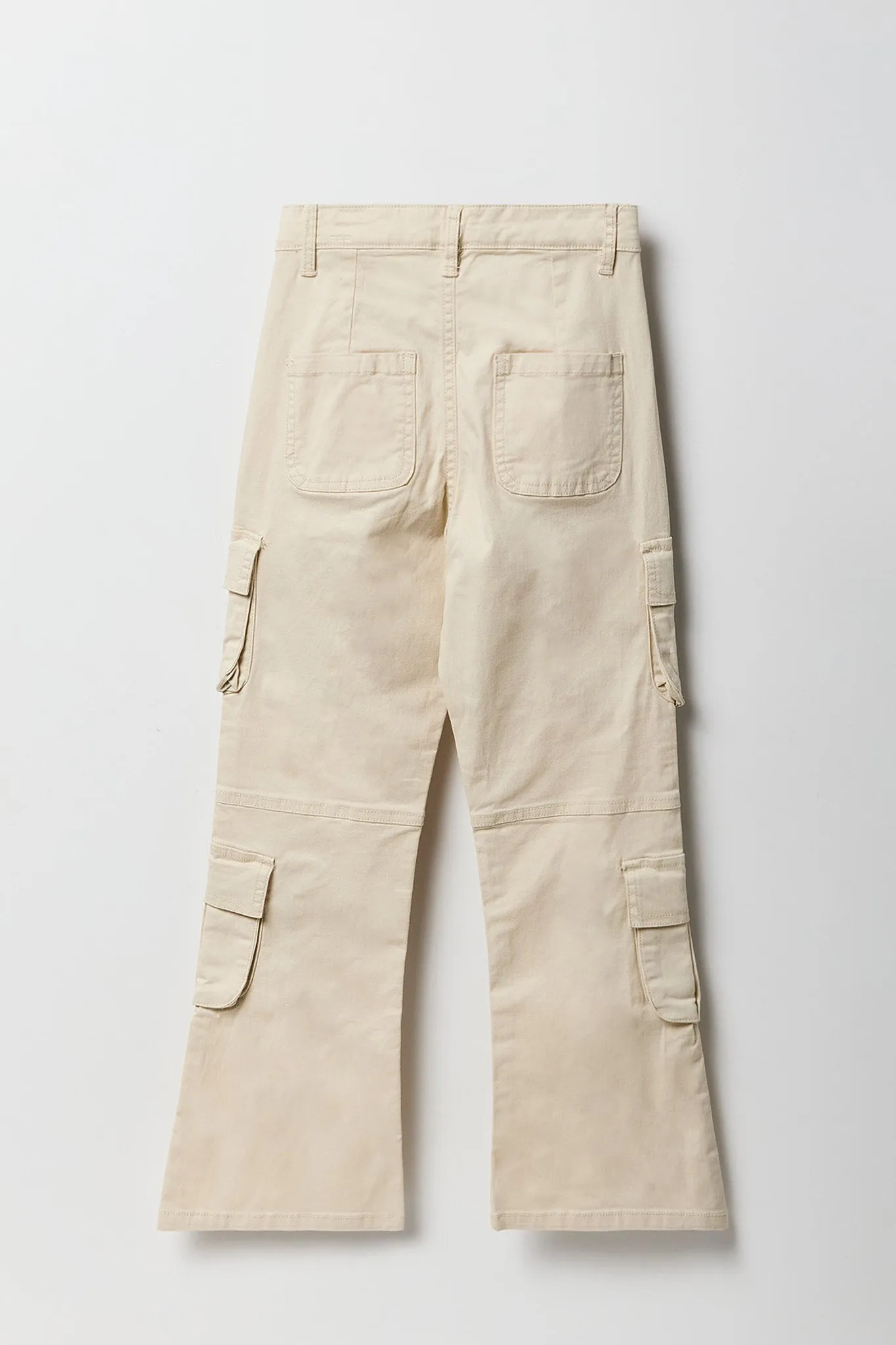 Girls Multi Pocket Flare Cargo Pant