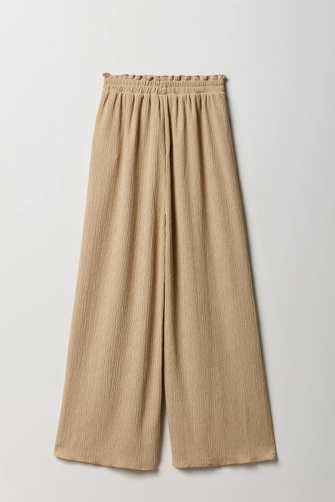 Girls Textured Wide Leg Pant