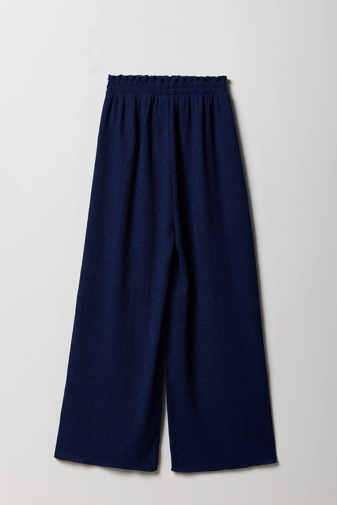 Girls Textured Wide Leg Pant