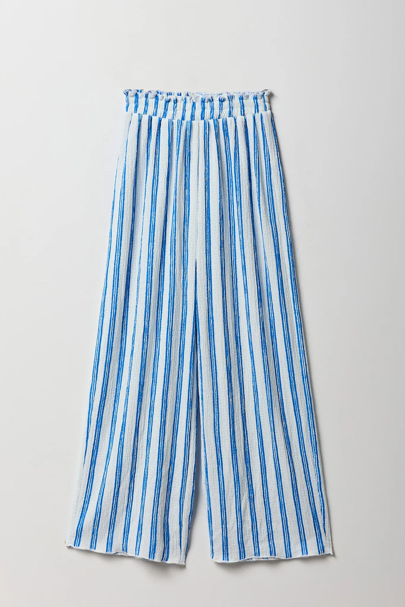 Girls Textured Wide Leg Pant