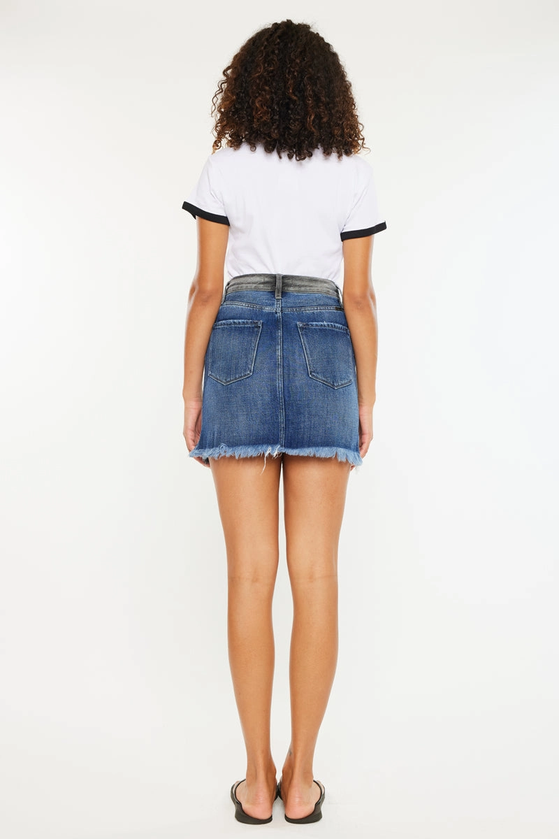 Grace Color Block Mini Skirt