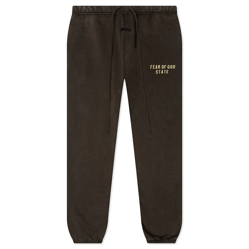 Heavy Fleece Essential Sweatpant - Brown