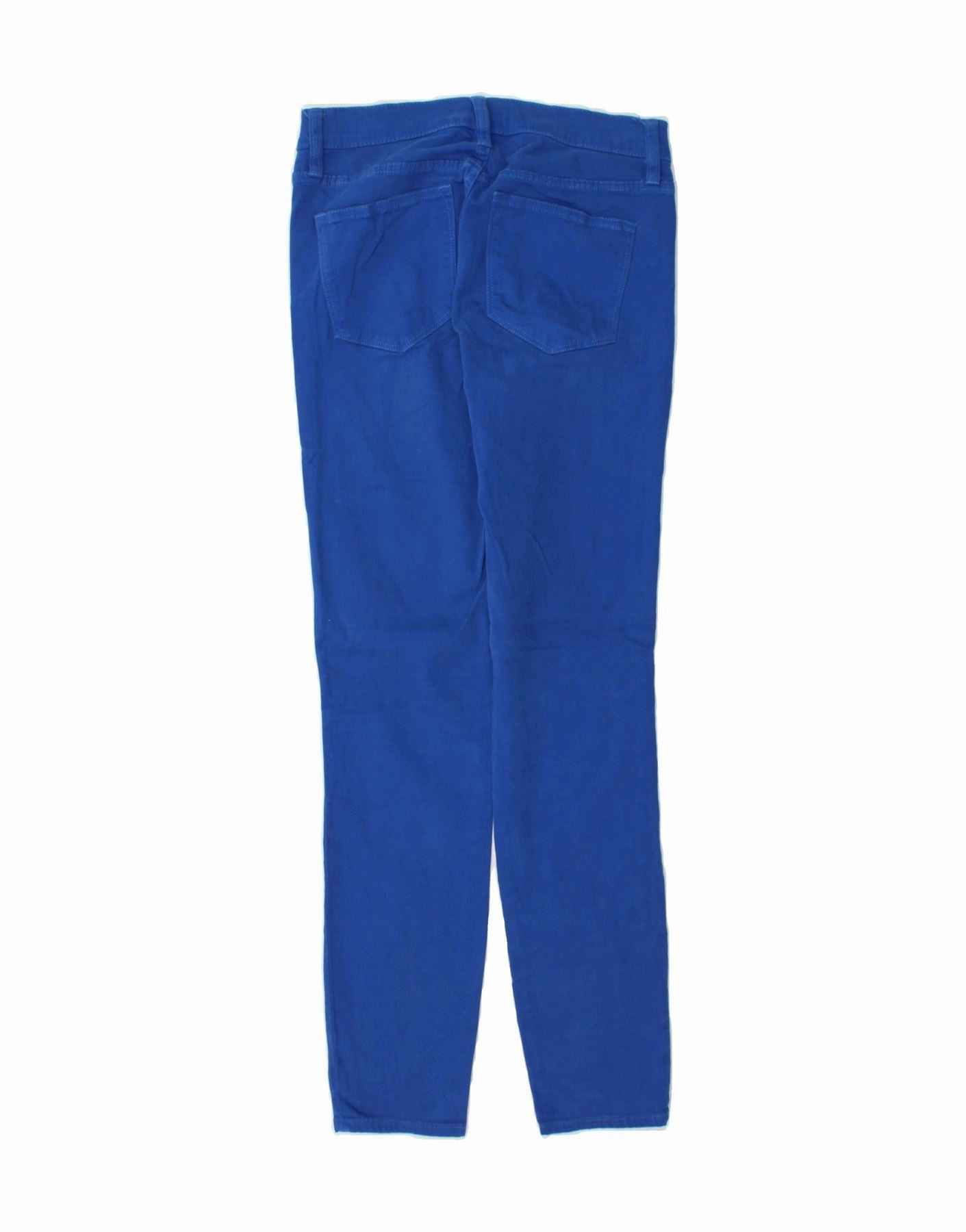 J. CREW Womens Lookout Skinny Casual Trousers W26 L29 Blue Cotton
