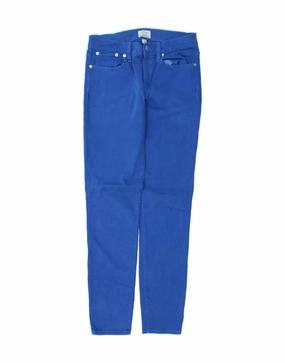 J. CREW Womens Lookout Skinny Casual Trousers W26 L29 Blue Cotton
