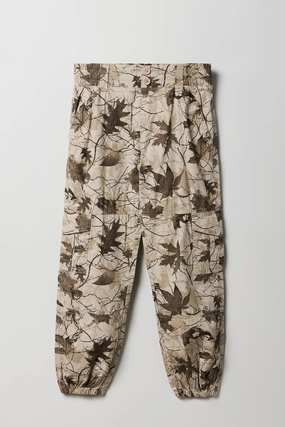 Jogger cargo avec bande de taille élastique pour fille