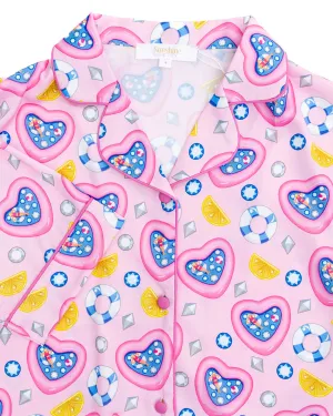 Kids Silky Pool Party Pajama Set