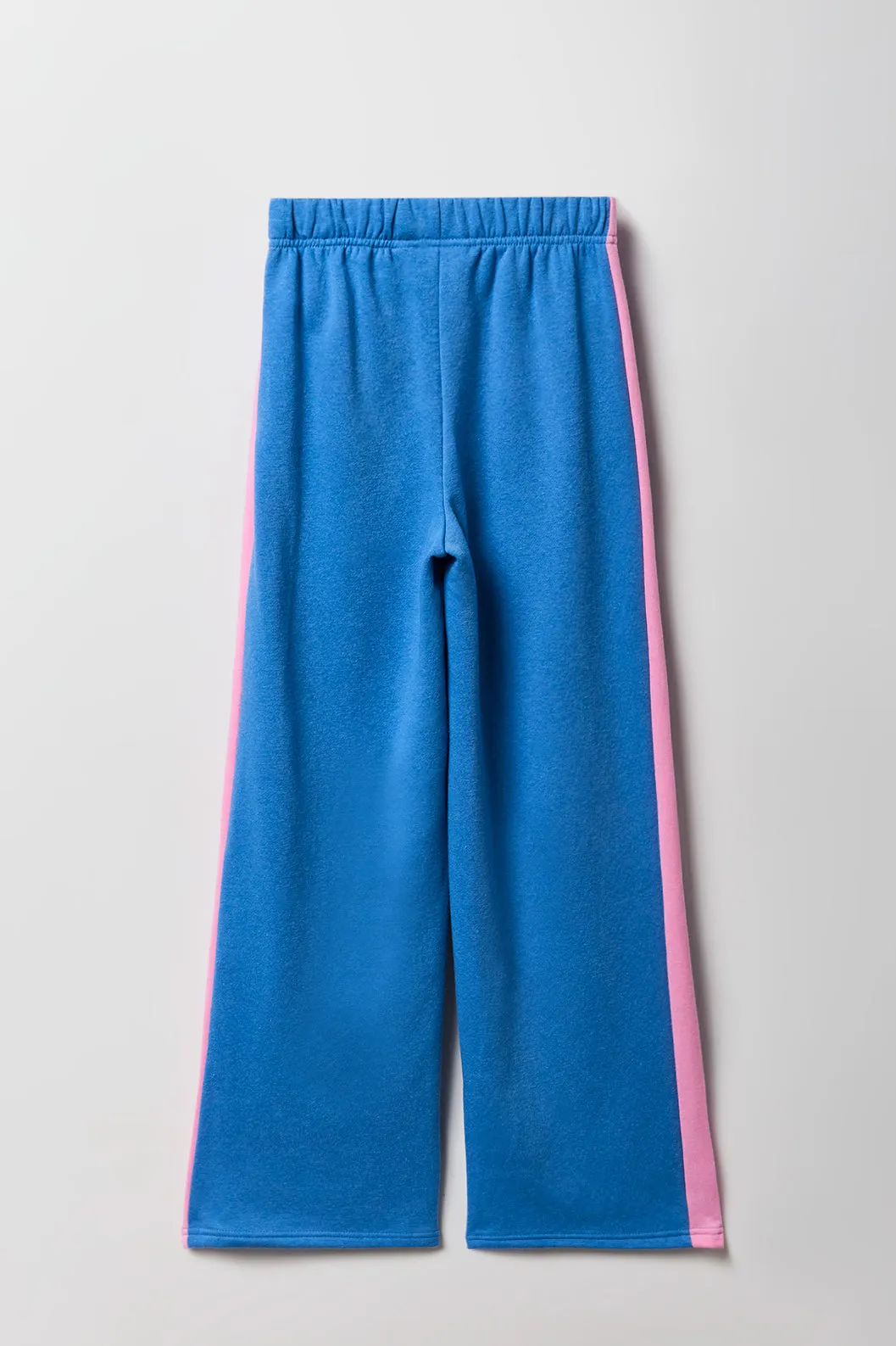 Kids Stitch & Angel Graphic Wide Leg Striped Sweatpant