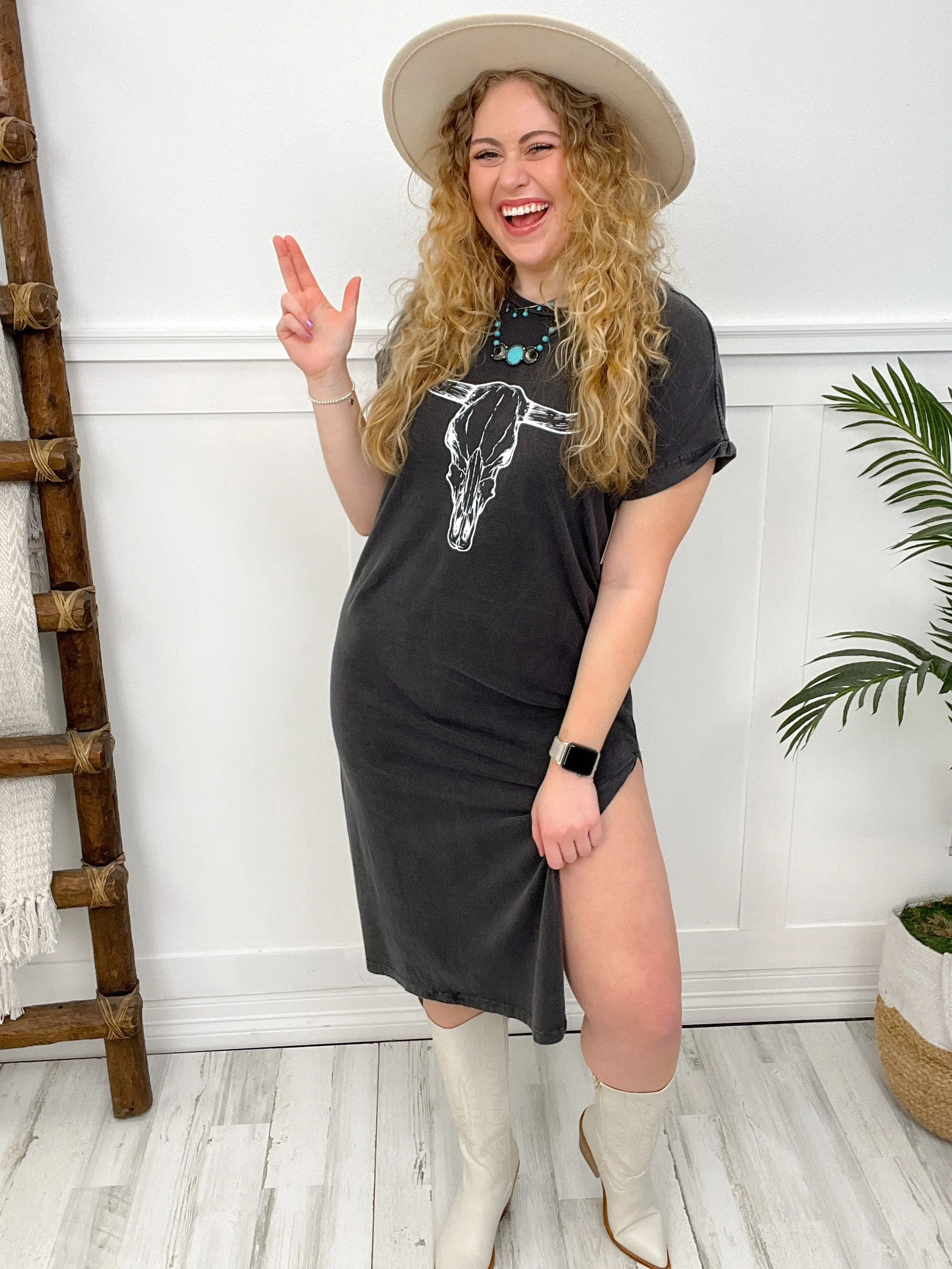 Longhorn Vintage TShirt Dress