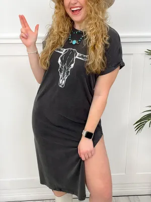 Longhorn Vintage TShirt Dress