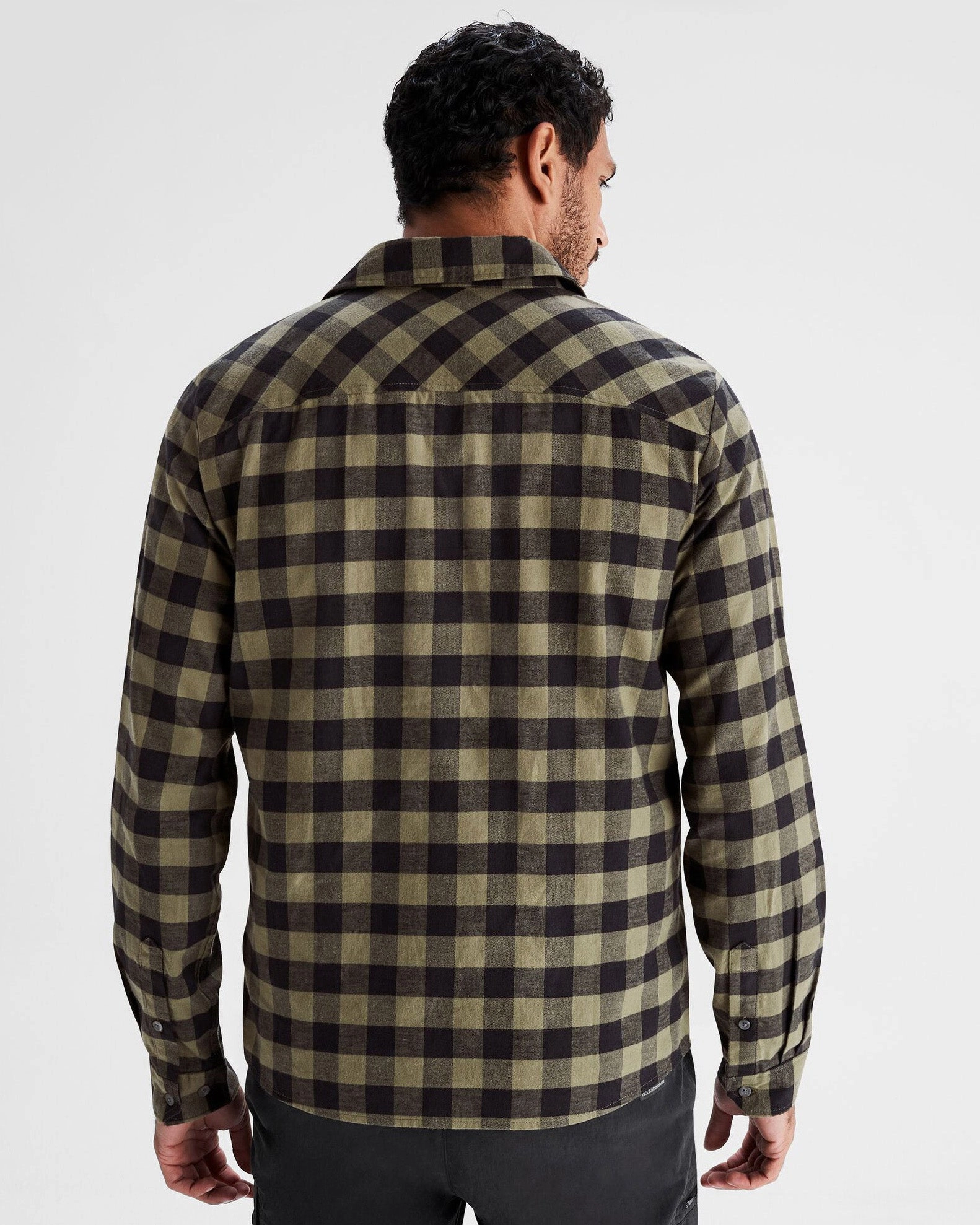 Men's Fyfe Flannel Shirt - Light Moss Gingham