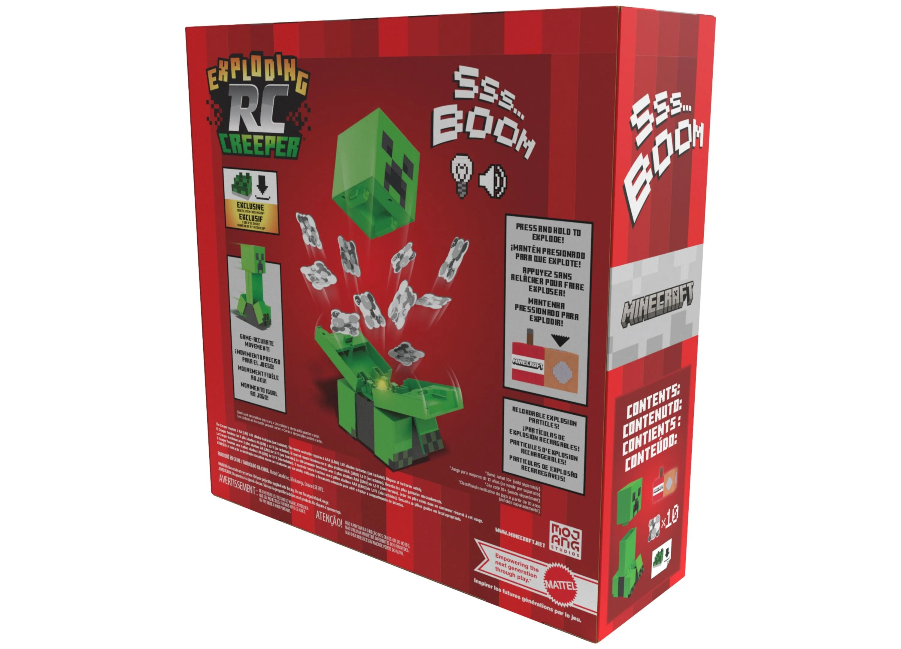 Minecraft RC Exploding Creeper - Pixelated Design - Green
