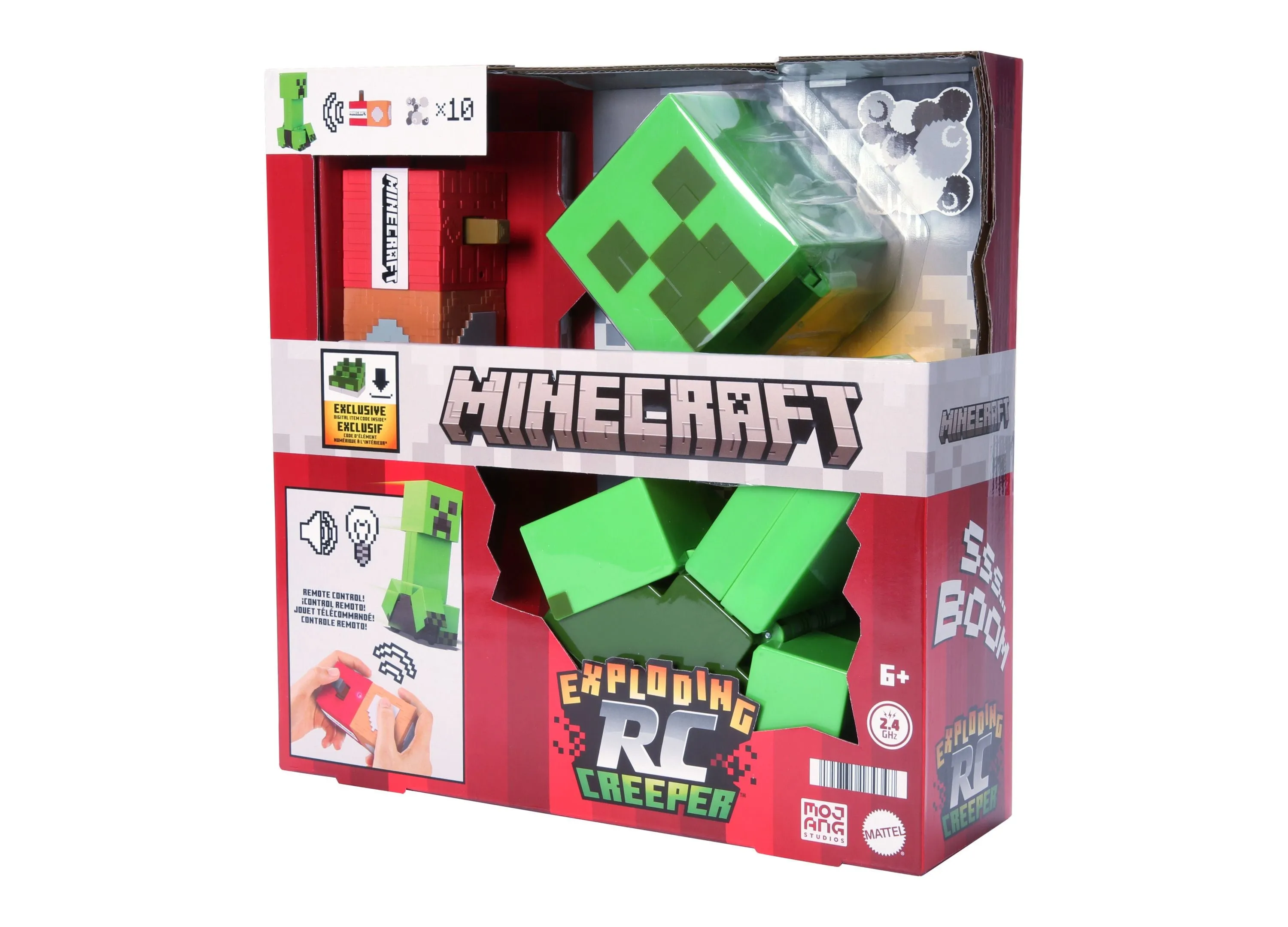 Minecraft RC Exploding Creeper - Pixelated Design - Green