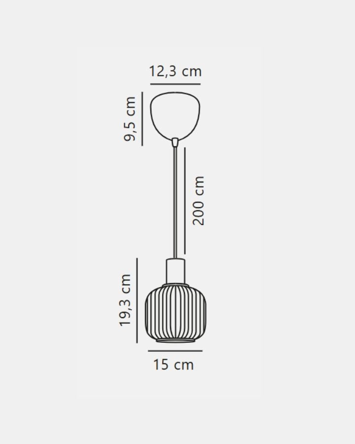 Mini Pleated Japandi Pendant