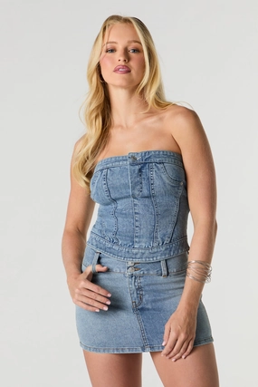 Minijupe en denim