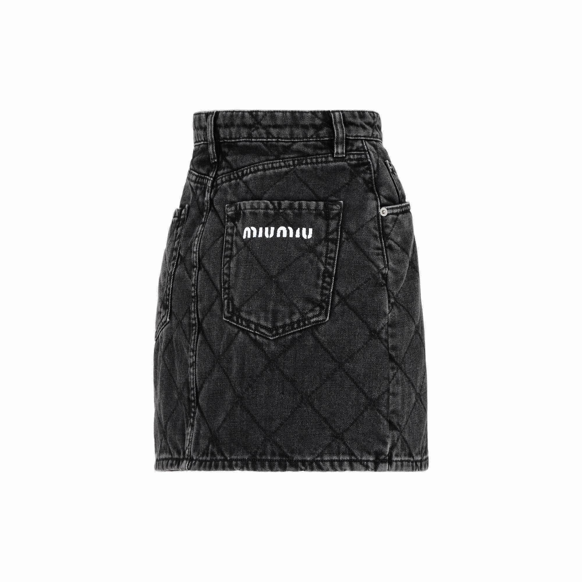 Miu Miu Quilted Mini Skirt