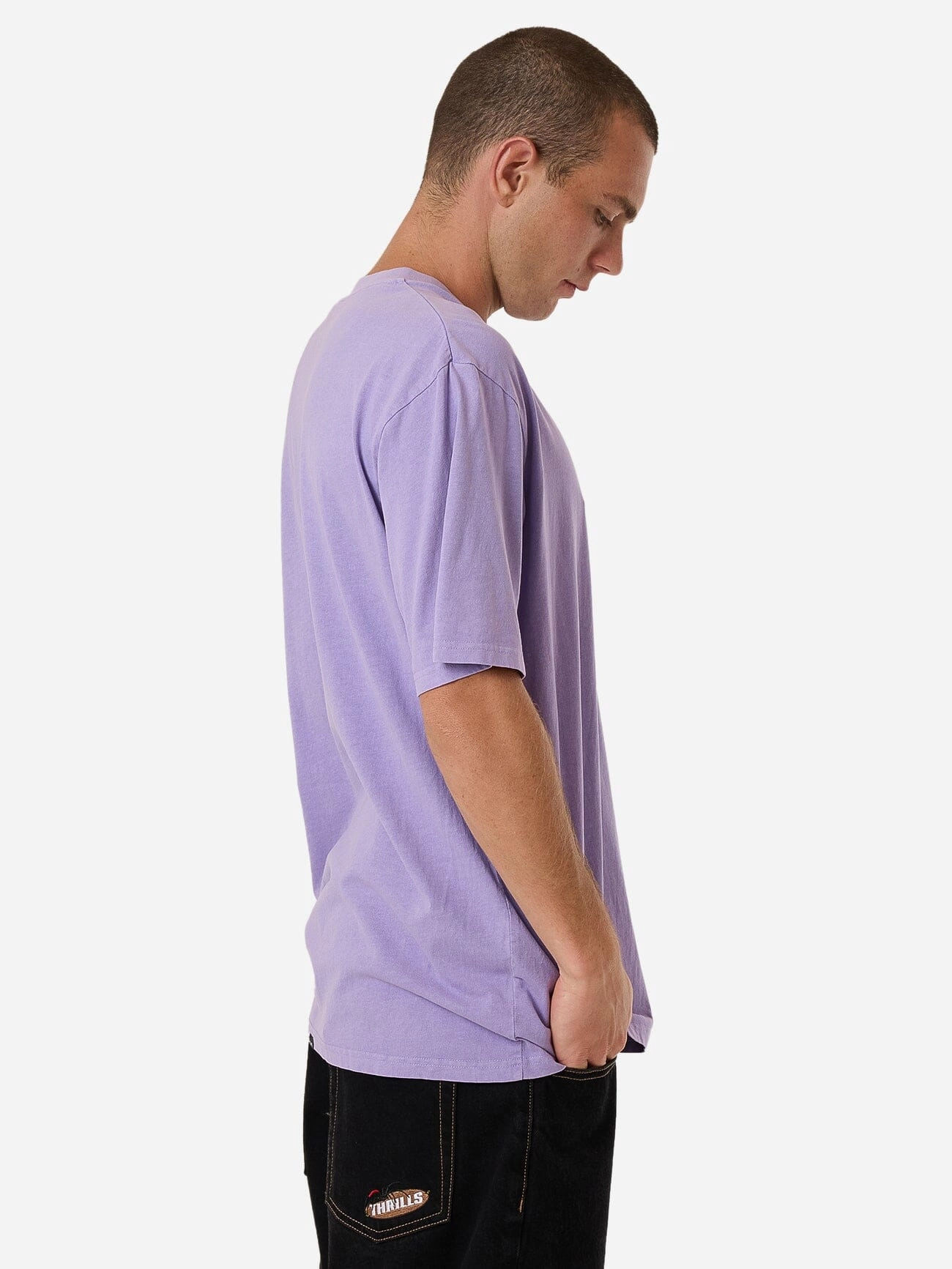Morphing Oversize Fit Tee - Violet Tulip