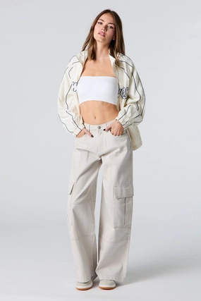 Pantalon cargo baggy en denim