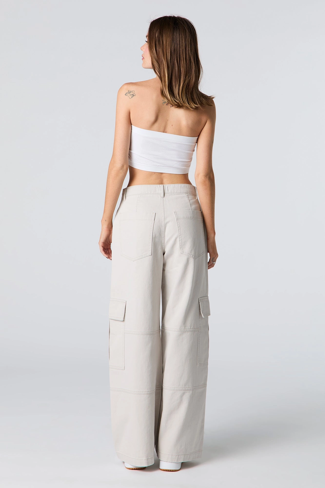 Pantalon cargo baggy en denim