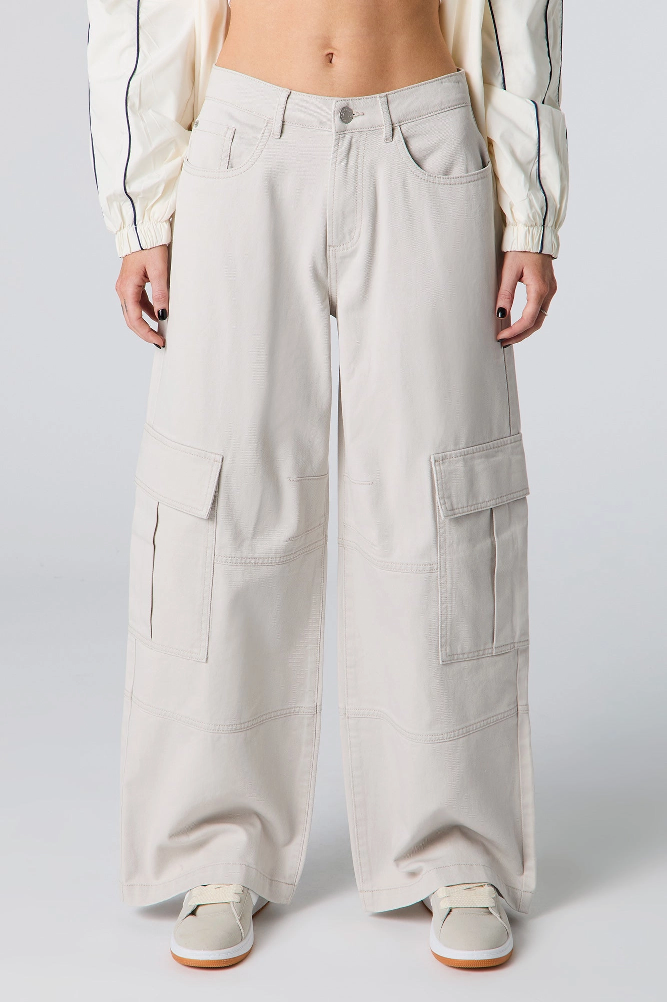 Pantalon cargo baggy en denim