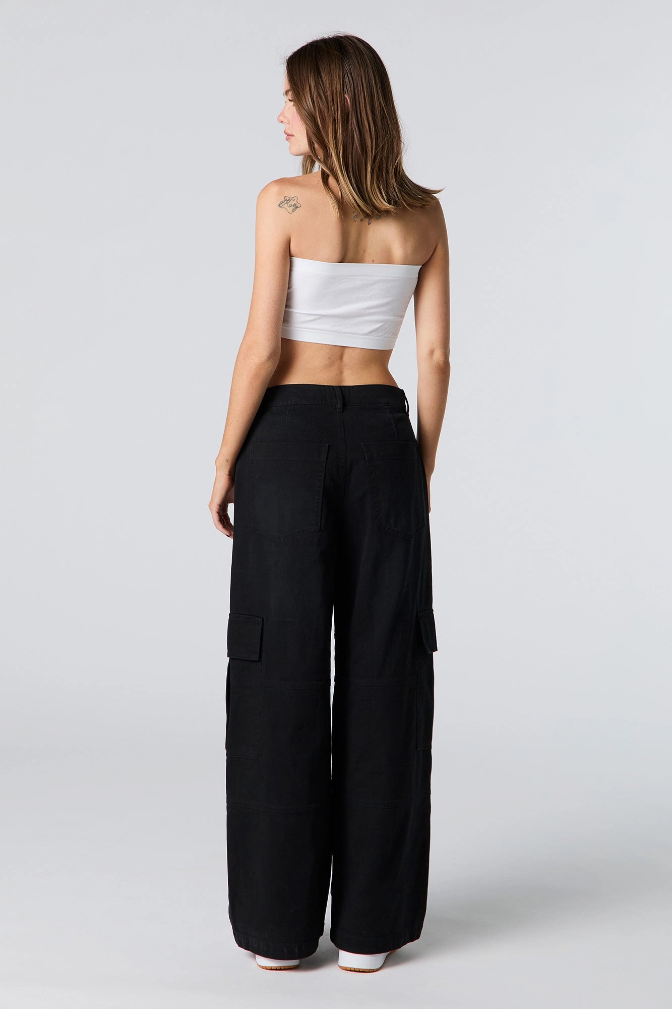Pantalon cargo baggy en denim