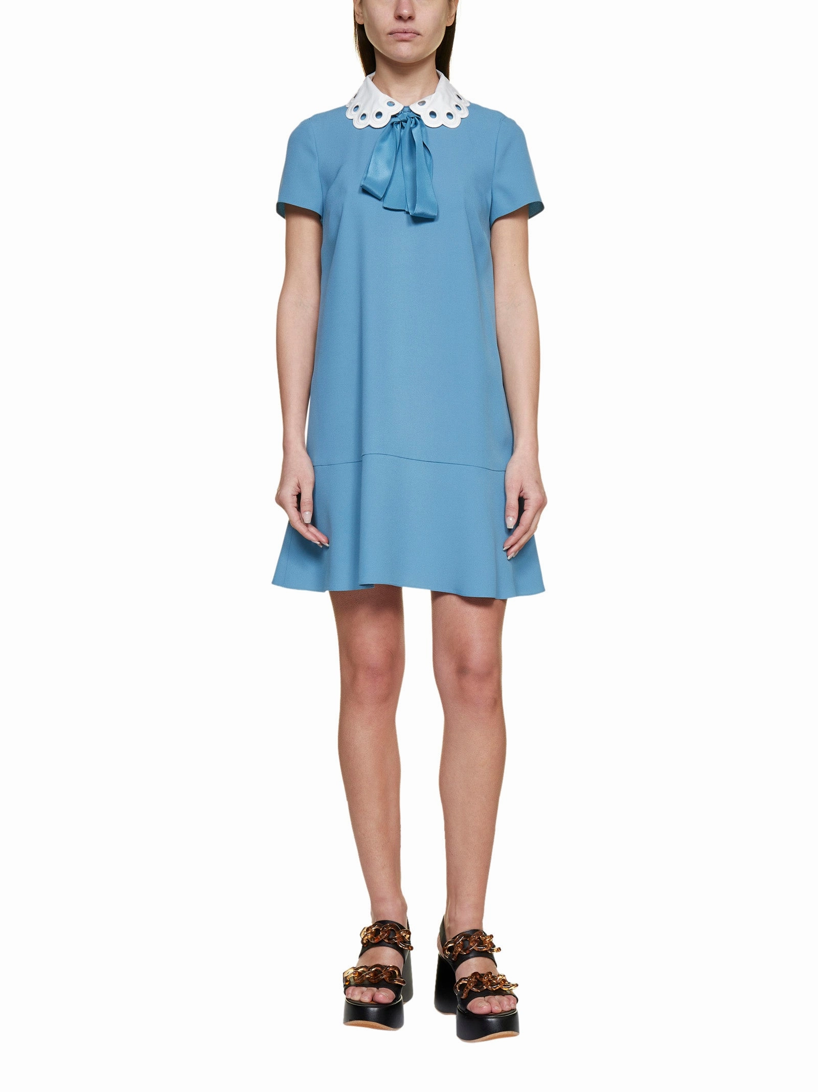 REDValentino Bow-Detailed A-Line Mini Dress