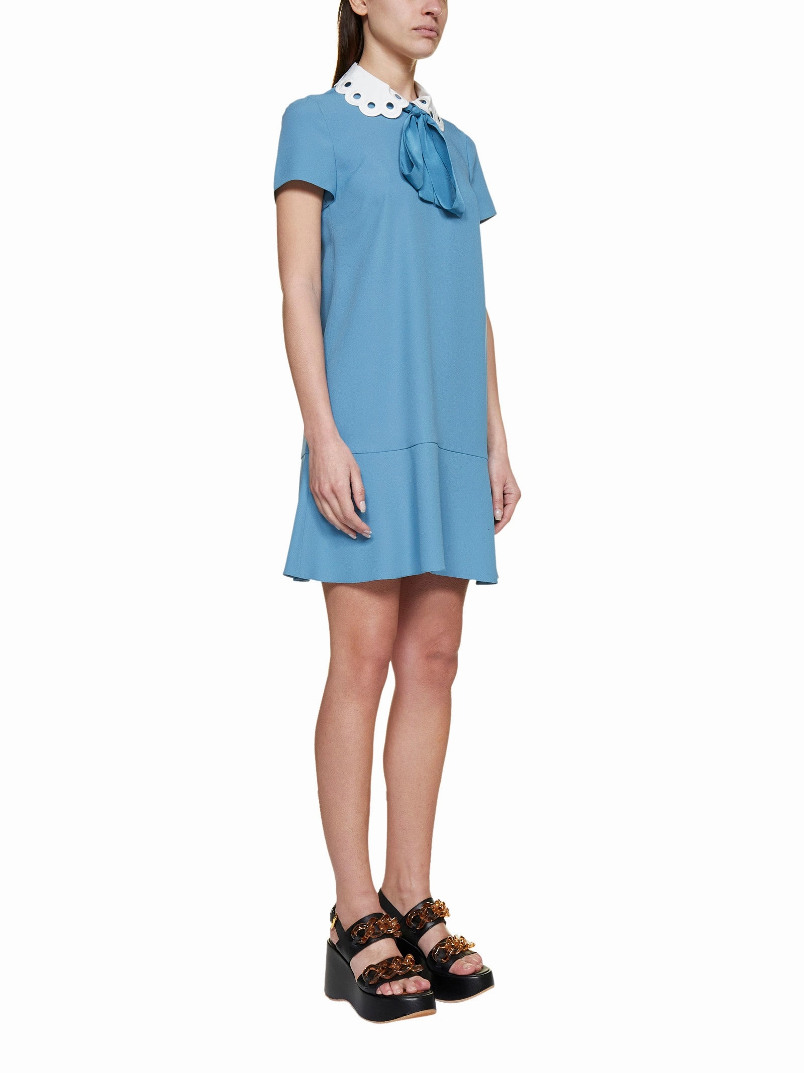 REDValentino Bow-Detailed A-Line Mini Dress